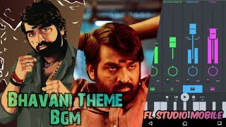 Master Bhavani theme bgm in fl studio mobile Bhavani rain fight bgm [upl. by Asirram]