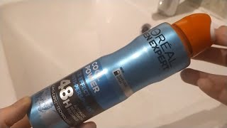 Quick amp Easy Deodorant For Men  LOréal Cool Power 48H Deodorant Spray Review [upl. by Treat]