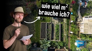 So viel FLÄCHE brauchst du für eine SELBSTVERSORGUNG mit Tieren und ohne [upl. by Macy]