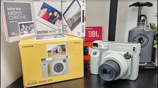 instax WIDE 400 unboxing and first look instaxWIDE400 instax FUJIFILM [upl. by Aicela]