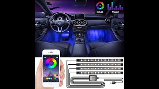 car ambient lighting installation ｜led ambient lighting kit strip DIY [upl. by Knuth223]