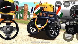 Dollar Song Indian Modified Black Mahindra Thar 😈 ll Indian Simulator 3D ll Android Gameplay Part 19 [upl. by Winther]