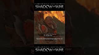 Agonizer orc shorts  Shadow of War [upl. by Maccarone740]