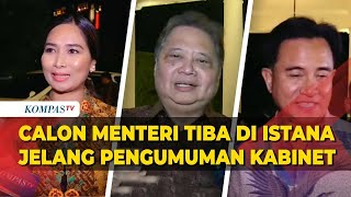 Calon Menteri Tiba di Istana Jelang Pengumuman Kabinet Pemerintahan PrabowoGibran [upl. by Alliuqet]