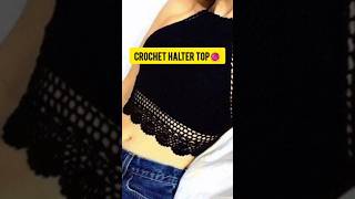 Crochet halter top  Tutorial halter top🧶 youtubeshorts crochet shorts [upl. by Serafina]