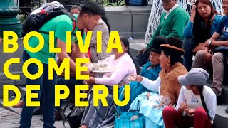 BOLIVIANOS ADMITEN QUE COMEN DE LOS PERUANOS A VIVA VOZ [upl. by Hadnama]