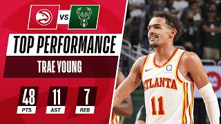 Trae Young GOES CRAZY For Playoff CAREERHIGH 48 PTS amp 11 AST In Huge Game 1 Win  👀 [upl. by Mort]