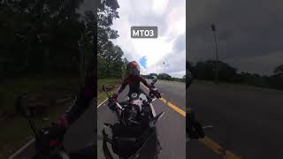 Yamaha MT03 automobile gopro motovlog rider [upl. by Norym]