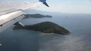 SKIATHOS LANDING  Tui 737800NG Approach and Landing at Skiathos Airport JSI Greece [upl. by Elene191]