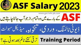 Asf salary in pakistan  Corporal ASI Training Unform  ASF Jobs All Information [upl. by Eiggam668]