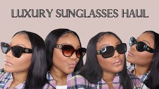 LUXURY SUNGLASSES HAUL 100300  DIOR FENDI amp GUCCI [upl. by Aaren]