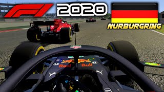 DRIVING F1 2020 CARS AT NURBURGRING for the 2020 Eifel Grand Prix [upl. by Yelkao]