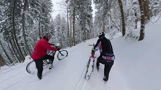 First fatbike in the winter snow of 2024 [upl. by Nus]