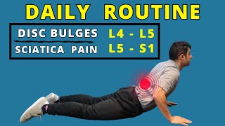 L4 L5 L5 S1 disc bulges best home exercises for pain relief [upl. by Salb]