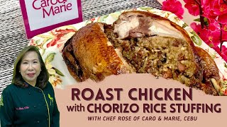 Roast Chicken with Chorizo Rice Stuffing [upl. by Yerrok476]