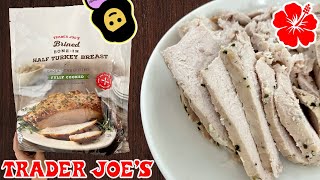 Brined BoneIn Half Turkey Breast  Trader Joe’s Product Review [upl. by Leahcimal]