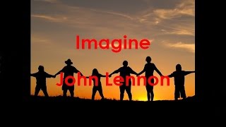 Imagine  John Lennon  Lyric Video  Musical English  1080p [upl. by Lalise]