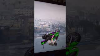 Nagasaki Shinobi Stunt Jump GTA 5 Online gta5 gtaonline stunt gamer audio viral bike [upl. by Dominus]