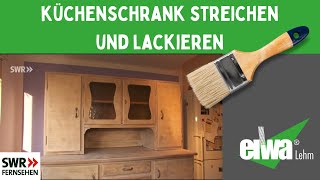 Küchenschrank streichen lackieren und Altanstrich entfernen [upl. by Sion]