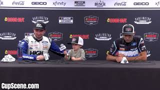 NASCAR at Darlington Aug  Sept 2024 Chase Briscoe post race [upl. by Wallas]