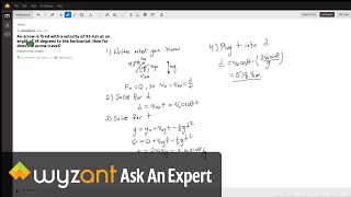 Projectile Motion Problem [upl. by Zed]