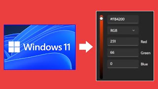 How to Grab Hex or RGB Color Codes for Images in Windows  No Additional Software Needed [upl. by Errot496]