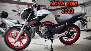 CHEGOU A NOVA TITAN 160 PRATA 2023 l ESSA COR ESTA SHOW [upl. by Anilosi]