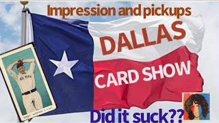 Dallas Card Show Experience and Vintage Pickups [upl. by Ingham]