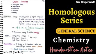 Chemistry  Chapter14 Organic Compounds  Lec59Part2  General Science  An Aspirant [upl. by Afatsum269]