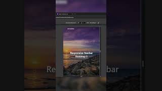 Responsive Navbar with Bootstrap 5 shorts webdesign [upl. by Carma259]