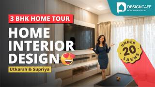 Stunning 3BHK Home Tour in Bengaluru  Modern Interior Design by DesignCafe [upl. by Abernon]