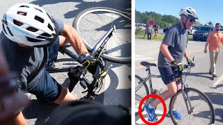 Are Toe Cage Pedals to Blame for Biden’s Bike Fall [upl. by Ennahteb]