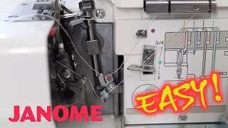 How To Easiest Method to thread an overlocker in just 5 minutes  Ryan’s Sewing Corner [upl. by Thgiled]