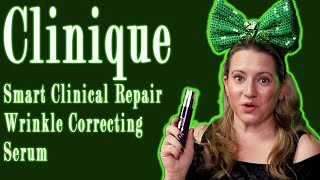 Clinique Cosmetics Smart Clinical Repair Wrinkle Correcting Face Serum Review amp How to Use [upl. by Heriberto]