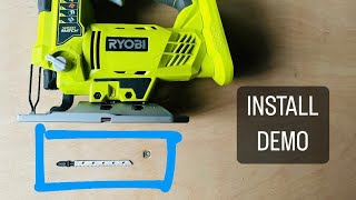 Ryobi Jigsaw  Install  Uninstall the Blade  Demo 😊 [upl. by Benton560]