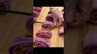 How to make dessert taro pasta chinesefood steamed rolls breakfast [upl. by Eimma78]