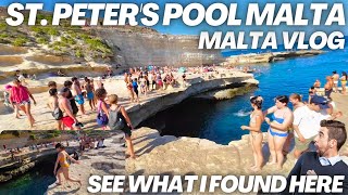 An Unforgettable Place In Malta  St Peters Pool Marsaxlokk  Malta Vlog [upl. by Nomra499]