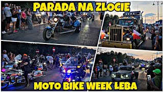 MOTO BIKE WEEK ŁEBA 2024  PARADA MOTOCYKLI MarcinEasyRider [upl. by Felipe]