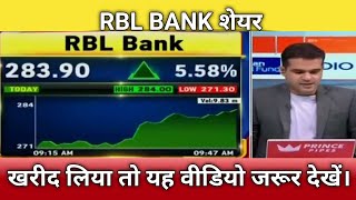 🔴RBL bank share next Target  RBL bank share letest news  RBL bank share analysis 2024 [upl. by Rockel]