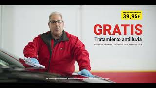 Repara tu parabrisas en invierno Tratamiento antilluvia GRATIS  Carglass® España [upl. by Tilda790]