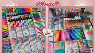 LISA OR LENA  SCHOOL SUPPLIES  MontseMx Lisa lena lisaorlena schoolsupplies [upl. by Naimaj971]