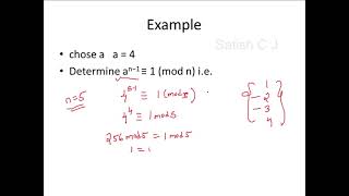 Primality Testing  Fermats little Theorem  Carmichael Numbers  Cyber Security CSE4003 [upl. by Hembree952]