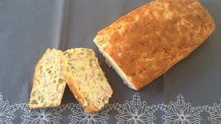 Recette facile du Cake au Jambon et aux Olives  Cécile LW [upl. by Sanbo902]