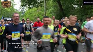 41 Rhein Ruhr Marathon Duisburg 05052024 Halbmarathonlauf Start [upl. by Thorrlow]