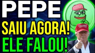 🚨URGENTE  PEPE COIN AGORA [upl. by Ahsieken]