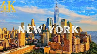 New York City NYC USA 🇺🇸 4K ULTRA HD 2023  Drone Footage [upl. by Nyllaf]