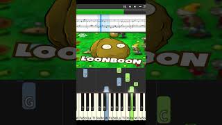 Piano Loonboon  Plants vs Zombies Soundtrack Synthesia  Sheet Piano [upl. by Viquelia218]