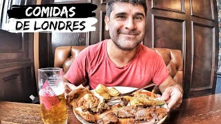 PROVANDO COMIDAS TÍPICAS DE LONDRES [upl. by Accebber]