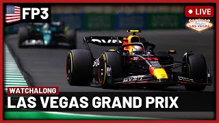 F1 Live  Las Vegas GP Free Practice 3 Watchalong  Live timings  Commentary [upl. by Eldreda]