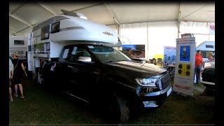 FORD RANGER XLT 4X4 PICKUP CAMP CROWN MONO 8 CAMPER MODEL 2018 WALKAROUND  INTERIOR [upl. by Webb323]